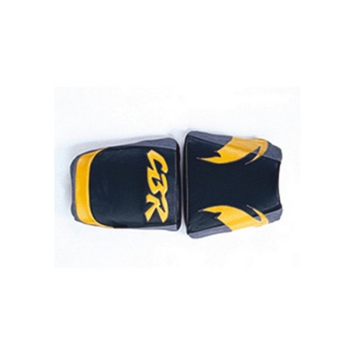 Housse de selle Bagster (2052C) Noir/Safran/Acier/Lettres Safran Honda CBR900 96 Housse de selle Bagster (2052C) Noir/Safran/Acier/Lettres Safran Honda CBR900 96