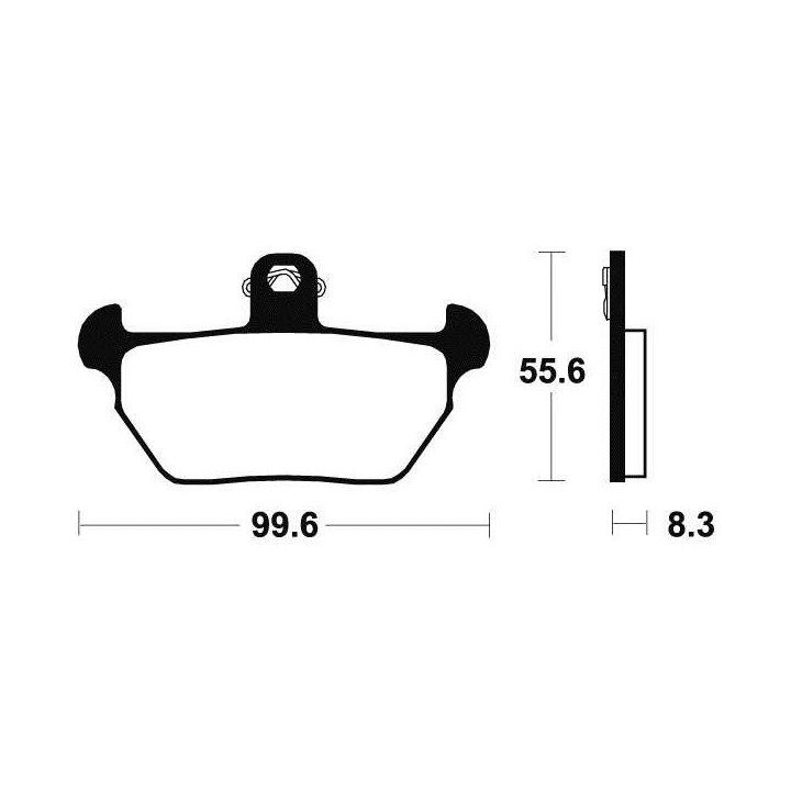 Plaquettes de frein organique BENDIX MA144