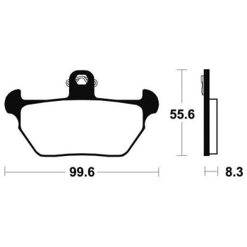 Plaquettes de frein organique BENDIX MA144