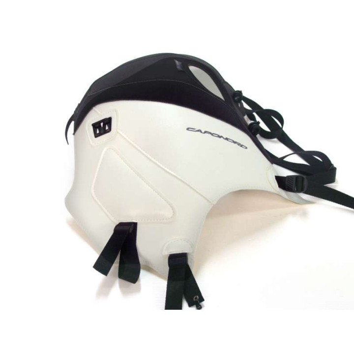 Bagster matte black/white tank mat (1640A) Aprilia CAPONORD 1200
