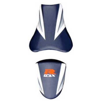 Housse de selle Bagster (2160A) Bleu Fonce/Acier/Blanc/Lettres Blanches/R Fluo Suzuki GSX1000R 05 Housse de selle Bagster (2160A) Bleu Fonce/Acier/Blanc/Lettres Blanches/R Fluo Suzuki GSX1000R 05