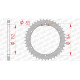 AFAM steel crown 41 teeth pitch 520 type 12502 Barossa 170 Baja