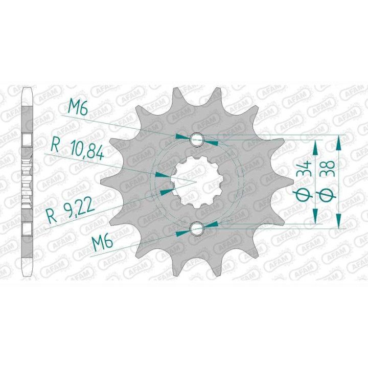 AFAM 13 teeth not 520 type 20304 Honda NX 250