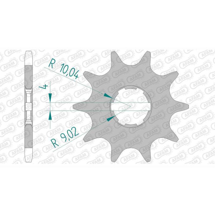 Pignon AFAM 09 teeth not 520 type 20303 Honda TLR 250