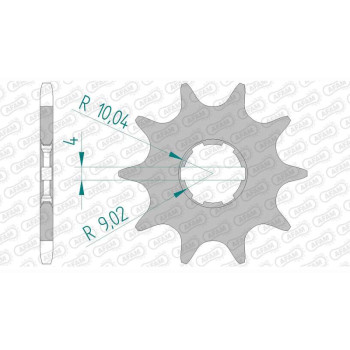 Pignon AFAM 09 teeth not 520 type 20303 Honda TLR 250