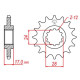 Pignon JT 15 dents pas 525 type 1371