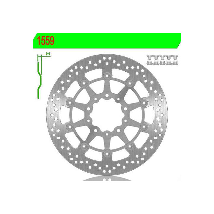 Front brake disc NG 1559 Z1000 ABS 17