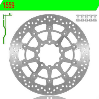 Front brake disc NG 1559 Z1000 ABS 17