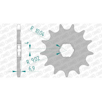 AFAM 13 teeth not 520 type 20204 Honda CR125R