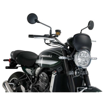 Plaque frontale Puig Noir mat (3591J) CB1100RS, Indian FTR 1200, Z900RS, Yamaha XSR700