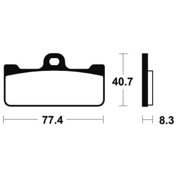 Plaquettes de frein racing Carbone BENDIX MCR195