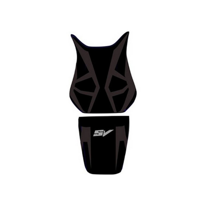 Saddle cover Bagster (2167I) Anthracite/Black/Letters Grises Claires Suzuki SV1000 N 03/SV1000 N/S 04-07 -SV650/S 06