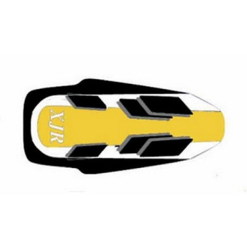 Housse de selle Bagster (2056M) Jaune/Noir/Gris Clair/Lettres Grises Claires Yamaha XJR1300/SP 01 Housse de selle Bagster (2056M) Jaune/Noir/Gris Clair/Lettres Grises Claires Yamaha XJR1300/SP 01