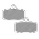 plaquettes de frein cross racing RENTHAL BP-117