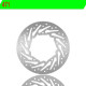 Front left brake disc NG 471 DERBI GP1 50 05-06