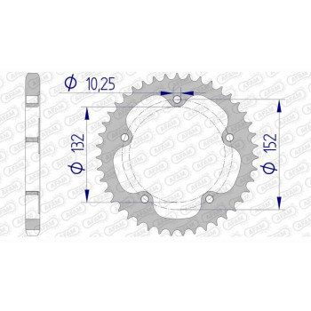 AFAM 42 teeth not 525 type 93836 MV (AGUSTA) F3 675
