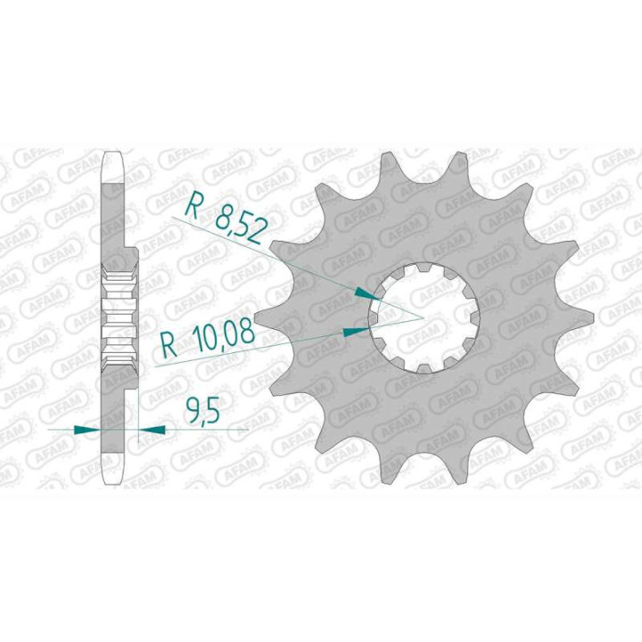 Pignon anti-boue AFAM 14 dents pas 420 type 94120 KTM SX 65