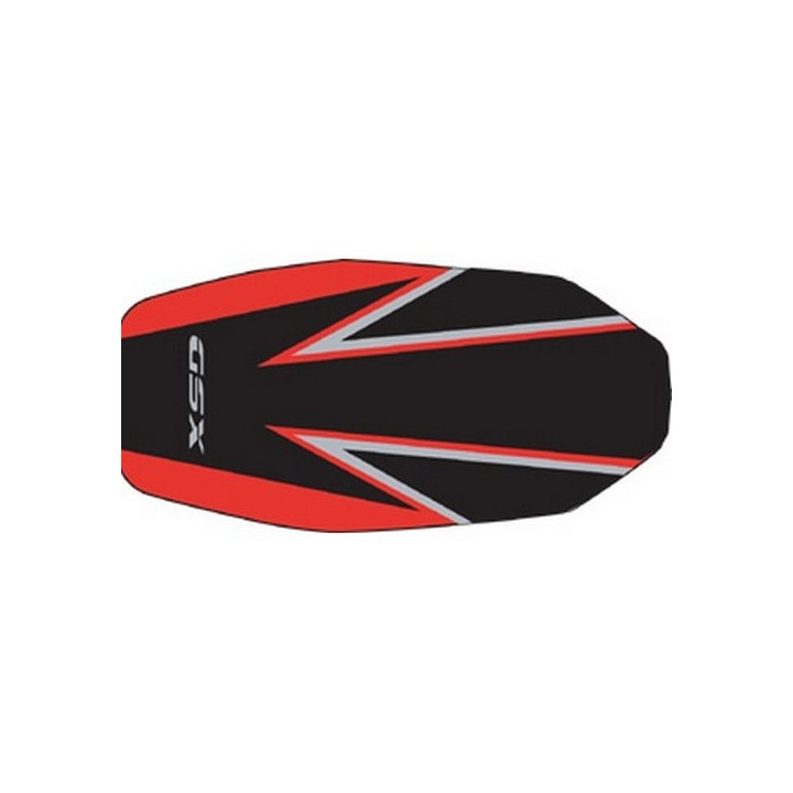Housse de selle Bagster (2147D) Noir/Acier/Rouge/Lettres Acier Suzuki GSX1400 04
