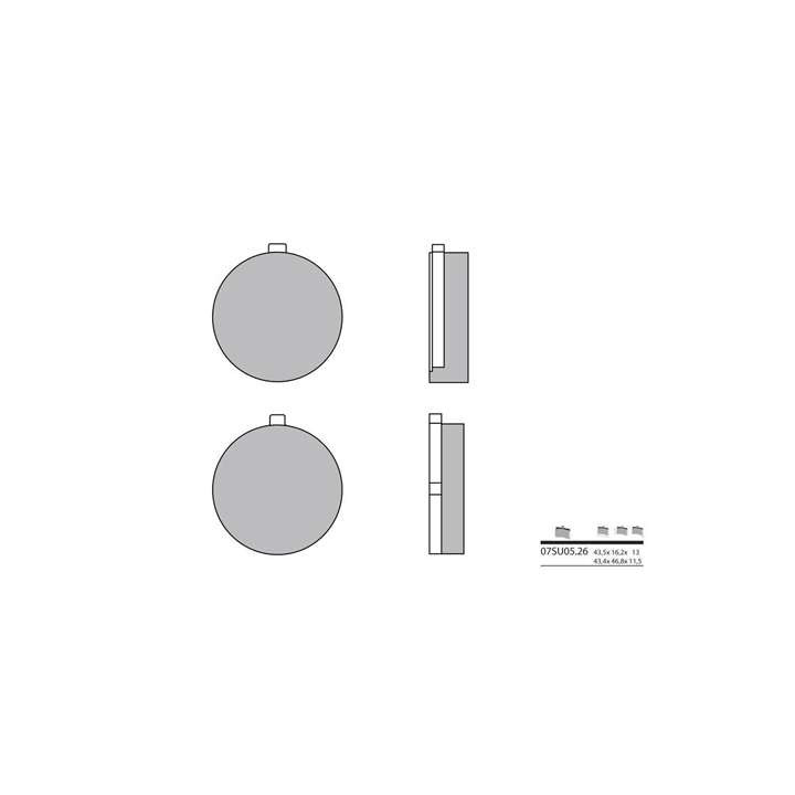 BREMBO organic brake pads 07SU0526