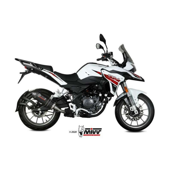 Silencieux homologué Mivv OVAL Carbone (E.006.L3C) Benelli TRK 251