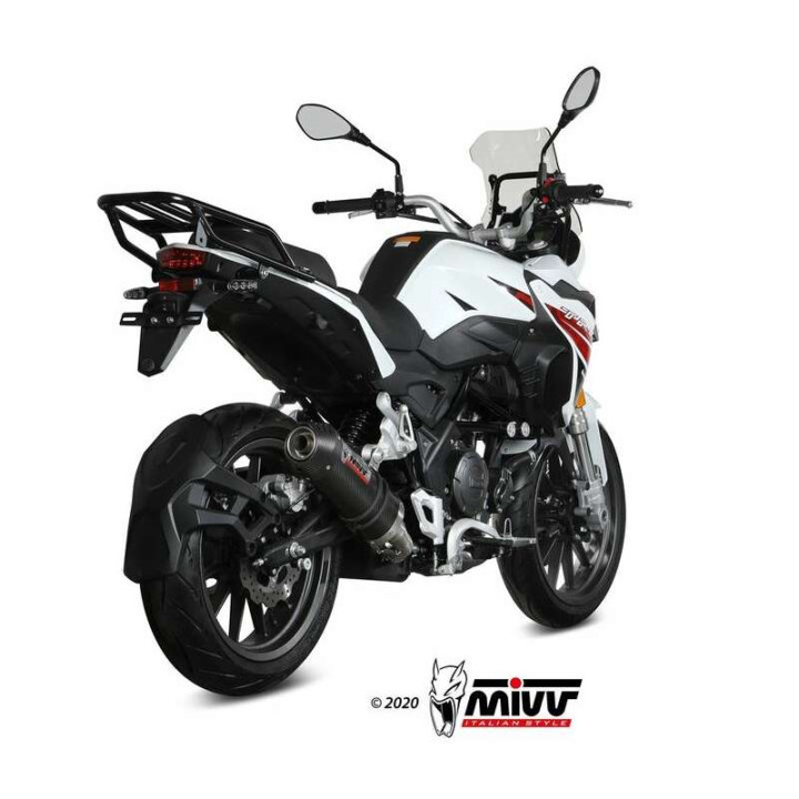 Silencieux homologué Mivv OVAL Carbone (E.006.L3C) Benelli TRK 251