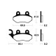 BENDIX MA208 organic brake pads