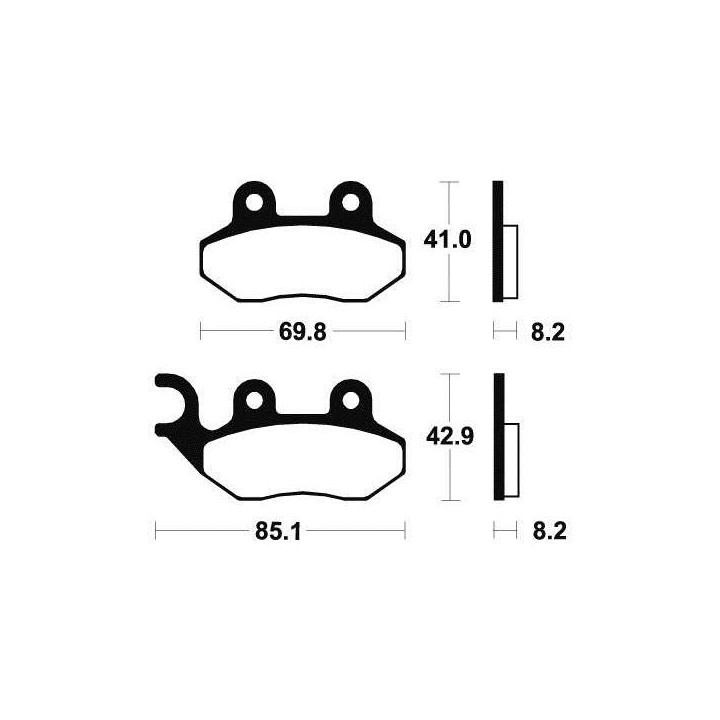 BENDIX MA208 organic brake pads