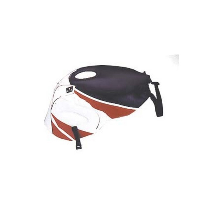 Bagster tank mat black/white/poppy (1247H) Yamaha YZF750R / 750SP