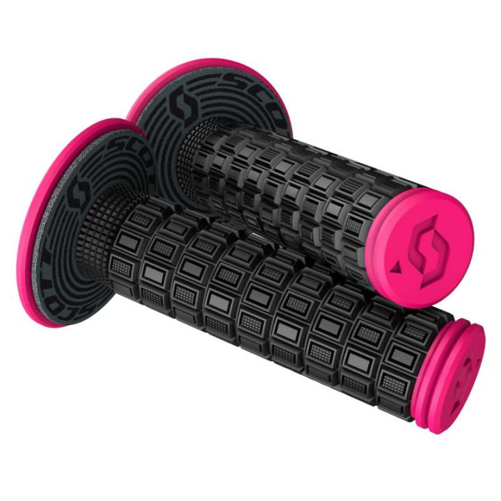 Poignées Scott MELLOW + Donut GRIP Noir/Rose