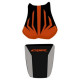 Saddle cover Bagster (2164D) Orange/Black/Letters Orange Honda CBR600RR 06