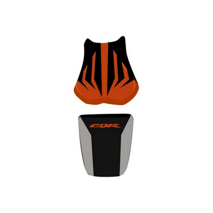 Saddle cover Bagster (2164D) Orange/Black/Letters Orange Honda CBR600RR 06