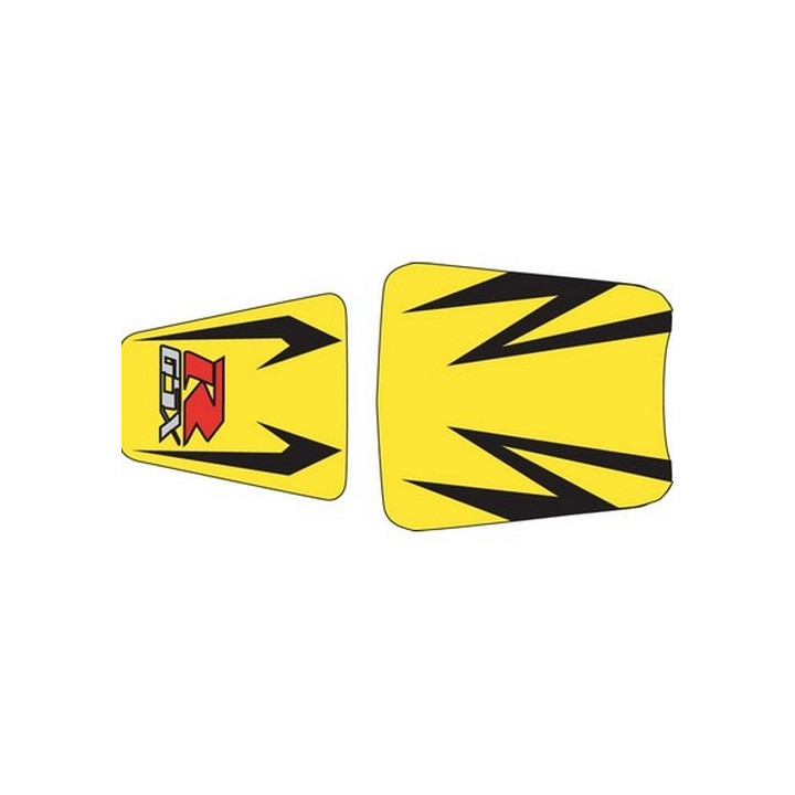 Housse de selle Bagster (2151C) Citron/Noir/Lettres Grises Claires Suzuki GSX600R 04