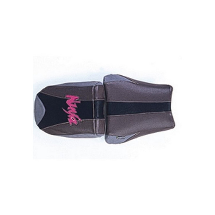 Housse de selle Bagster (2034E) Plomb/Noir/Acier/Lettres Fuchsia Kawasaki ZX9 R NINJA 97