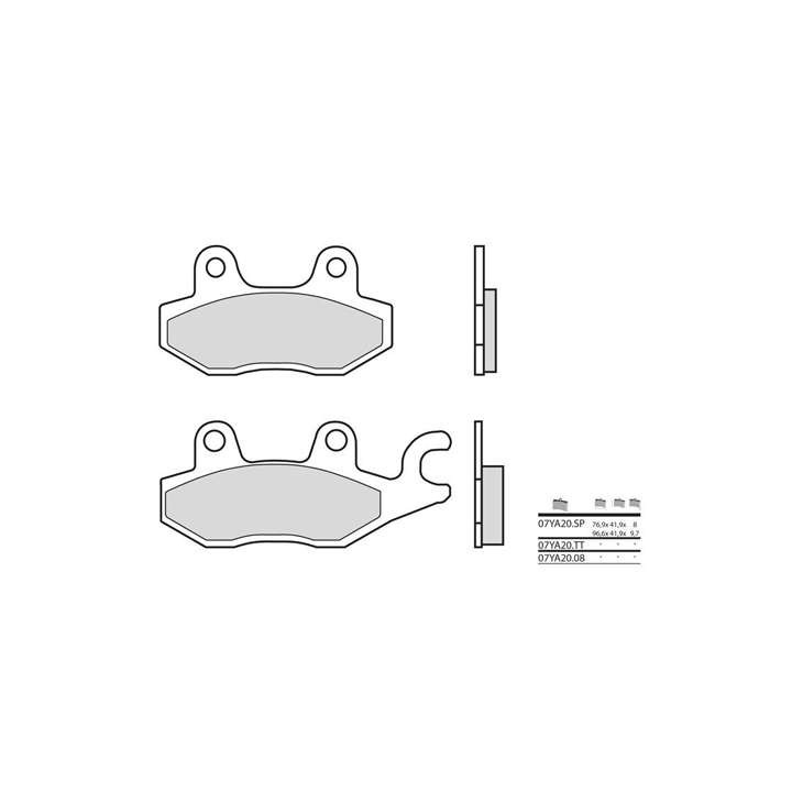 Plaquettes de frein sinter BREMBO 07YA20SP