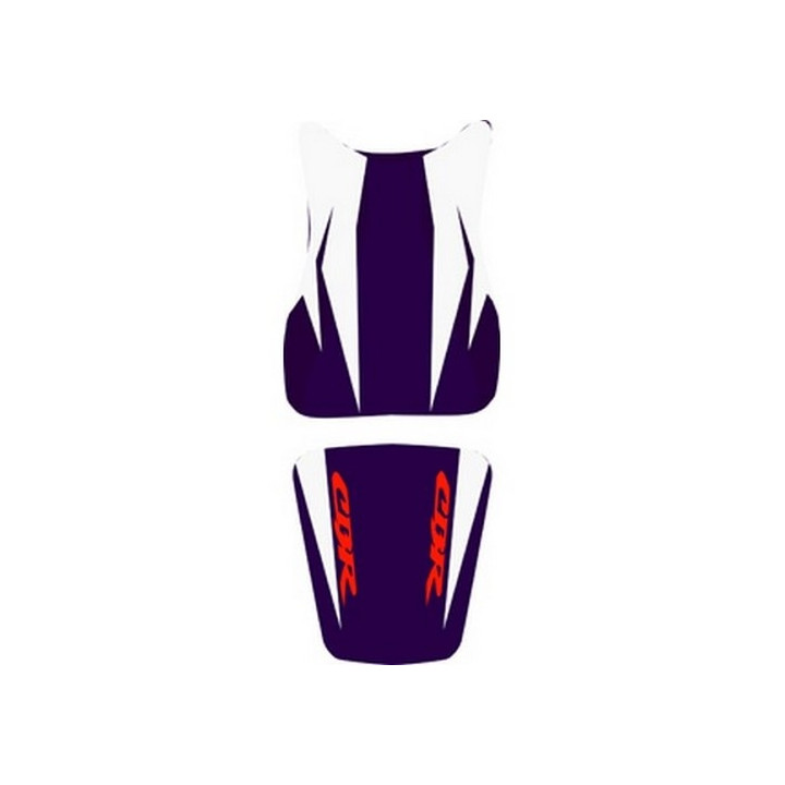Saddle cover Bagster (2187A) Baltic/White/Rouge Honda CBR600RR 07