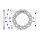 Couronne alu AFAM 40 dents pas 520 type 13500 Yamaha IT 175 Couronne alu AFAM 40 dents pas 520 type 13500 Yamaha IT 175