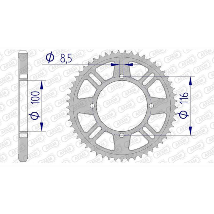 AFAM 51 tooth not 428 type 17105 Kawasaki KX 80