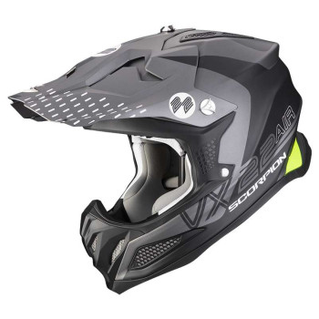 Casque cross Scorpion VX-22 AIR ARES Noir mat / Argent