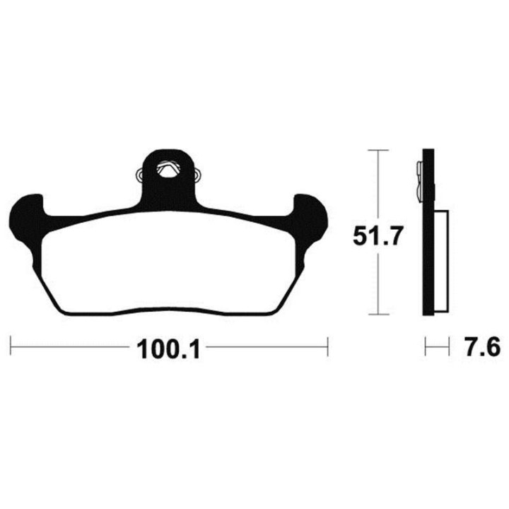 Brake plates organic motorcycle Bendix MA141
