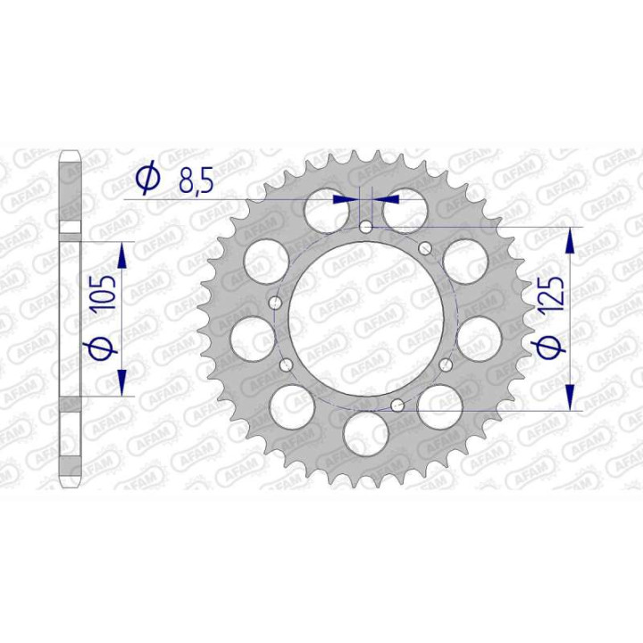AFAM 42 teeth not 520 type 93323 GAS-GAS 250 Pampera