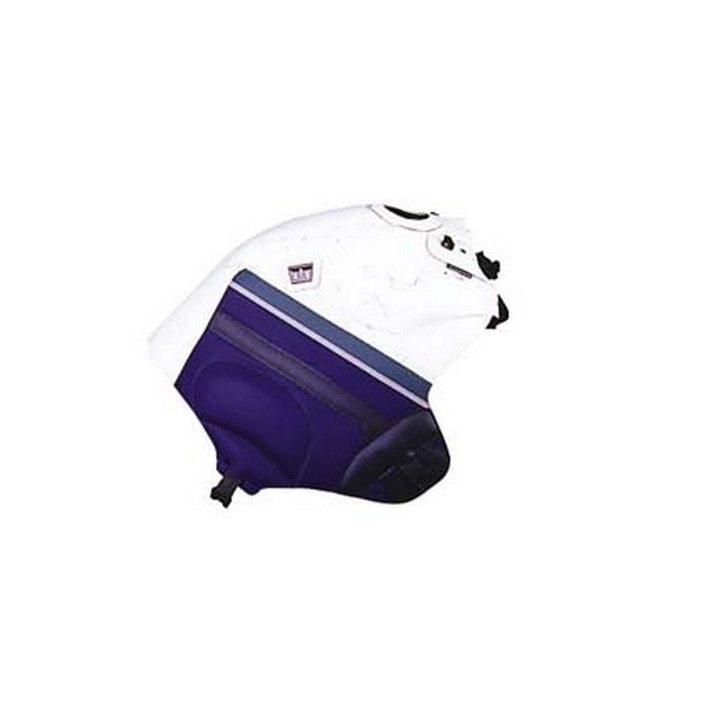 Tapis de réservoir Bagster blanc/bleu de chine (1231F) Yamaha XTZ750 Super Ténéré