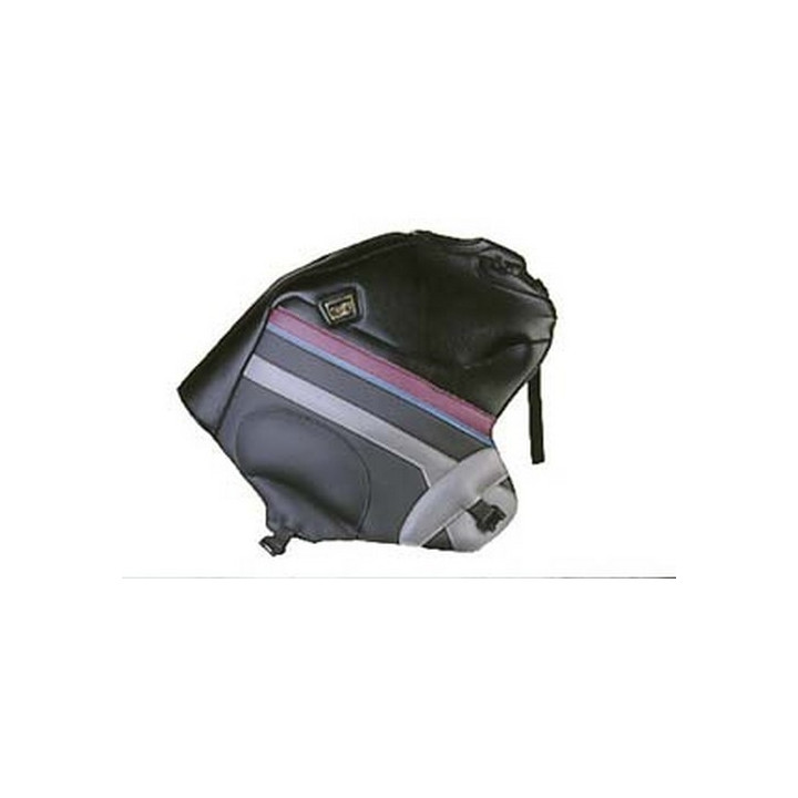 Tapis de réservoir Bagster noir/anthracite/bande acier (1231D) Yamaha XTZ750 Super Ténéré