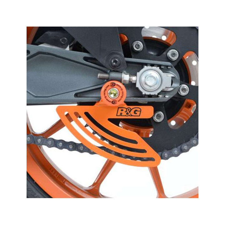 Protection crown tooth shark R&G Orange KTM RC 125/200/390