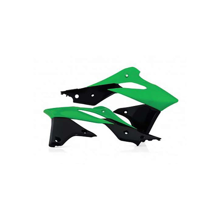 Acerbis Kawaski KX-F250 black/green radiator fins (0016882.377)