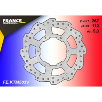 Kit freinage arrière FE disque pétale + plaquettes AP Racing KTM Adventure/Super Adventure