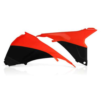 Caches boîte à air noir/orange fluo Acerbis KTM SX125 (0016872.442)