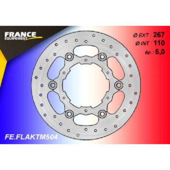 Kit freinage arrière FE disque rond + plaquettes AP Racing KTM Adventure/Super Adventure