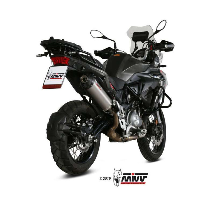 Silencieux homologué Mivv OVAL Titane (E.004.LNC) Benelli TRK 502X