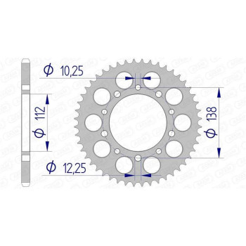Alu Crown AFAM 43 teeth not 520 type 11509