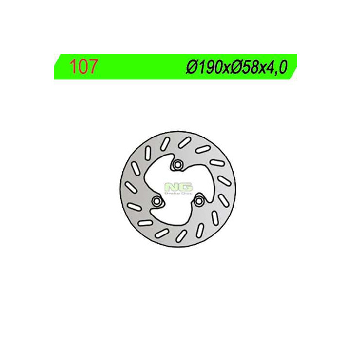 Front brake disc NG 190mm 50 BW'S / BOOSTER